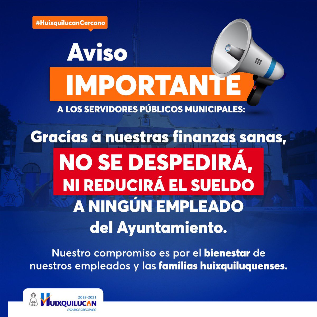 EnriqueVargasdV's tweet photo. Mi gobierno no despedirá a ningún funcionario público, ni se les bajará el sueldo. Estamos haciendo un trabajo financiero responsable, con gran soporte técnico y profesional, para mantener la operación del municipio y garantizar el trabajo
de todos los servidores públicos.👇 https://t.co/tPXXsjhfFC