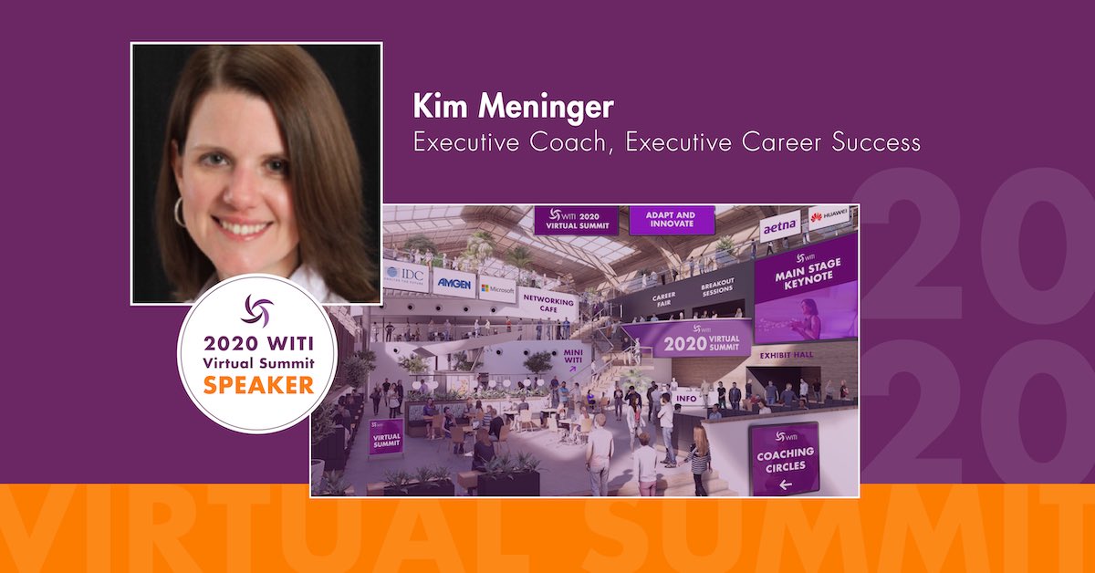 WITI's tweet photo. Kim Meninger, @ExecCareer, is speaking at our upcoming 2020 WITI Virtual Summit! For more info about Kim’s events, go to https://t.co/H8ztKvRiqg. #WITISummit https://t.co/qHTp6sWAep