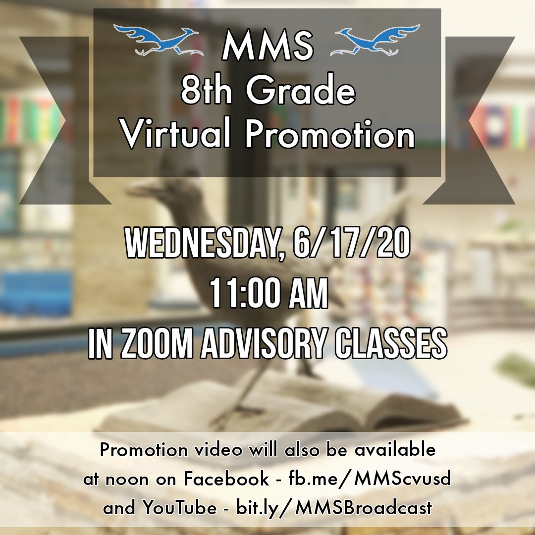 MontgomeryCVUSD's tweet photo. #8thgradepromotion #middleschool #ALWAYSaROADRUNNER #mmspride #roadrunnerpride #ROADRUNNERforLIFE #MMS #MMSroadrunners https://t.co/xh5e6CIvbH