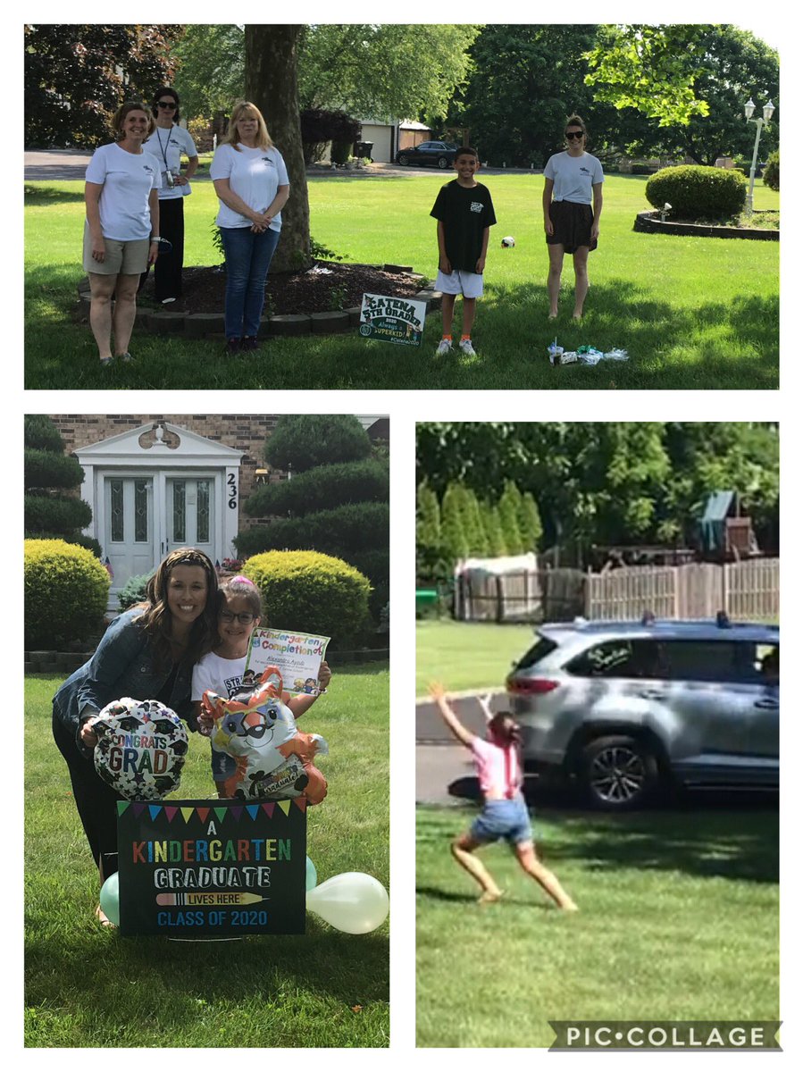 CarmelaAyoub's tweet photo. From 2nd grade frisbee drive-bys to 5th grade graduation to Kindergarten moving up, it’s been an amazing few days for these kids! Thanks to @lglusko_jjc @lpearcejjc @JJC_MrsCreech @FTS_TShaw @JJCArtRoom Mrs Cascarelli and Mrs. Gerula for giving your time to visit! #jjcsfly1920 https://t.co/Dlr41JpiOZ