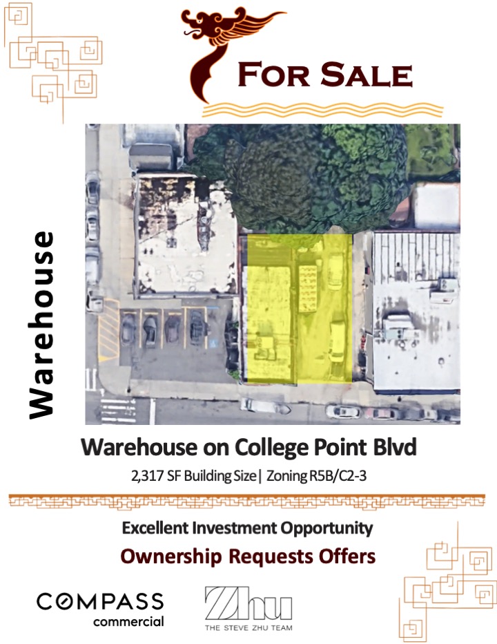 stevezhu_team's tweet photo. 2,317 SF Building Size| Zoning R5B/C2-3 | Industrial Building
For Sale
Please contact steve.zhu@compass.com for more info.
#compasscommercial #collegepoint #newyorkrealestate #warehouseforsale #forsale https://t.co/Yp2e7JFvuQ