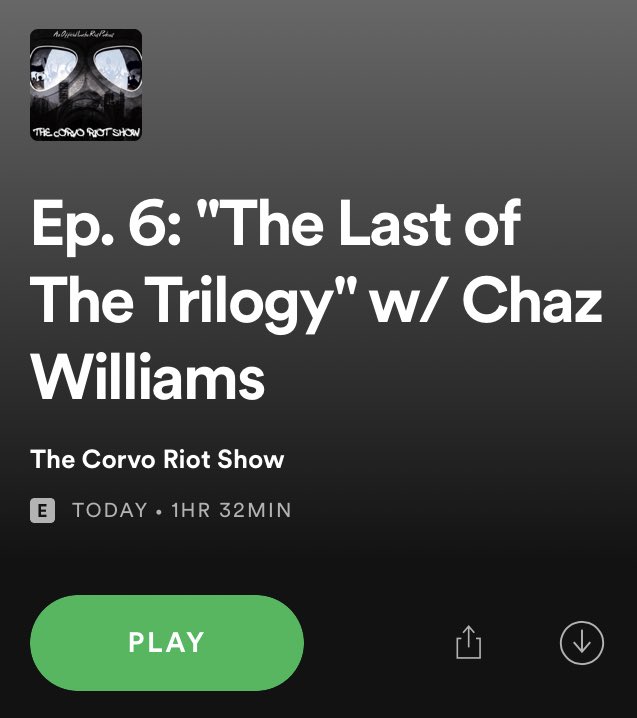 LuchaRiotPod's tweet photo. Have you heard the final installment of the legendary #ChazTrilogy with @TheSilencerCW. Go listen here: https://t.co/fr75dyJes3 https://t.co/GmbXOFMQCL