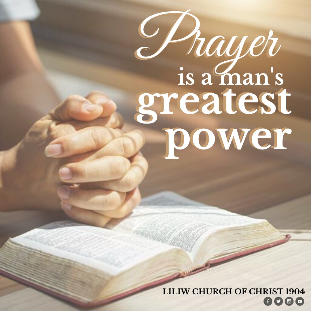 START YOUR DAY WITH A PRAYER.

Prayer is how we communicate with God.

#PrayerfulLife
#LCOC1904