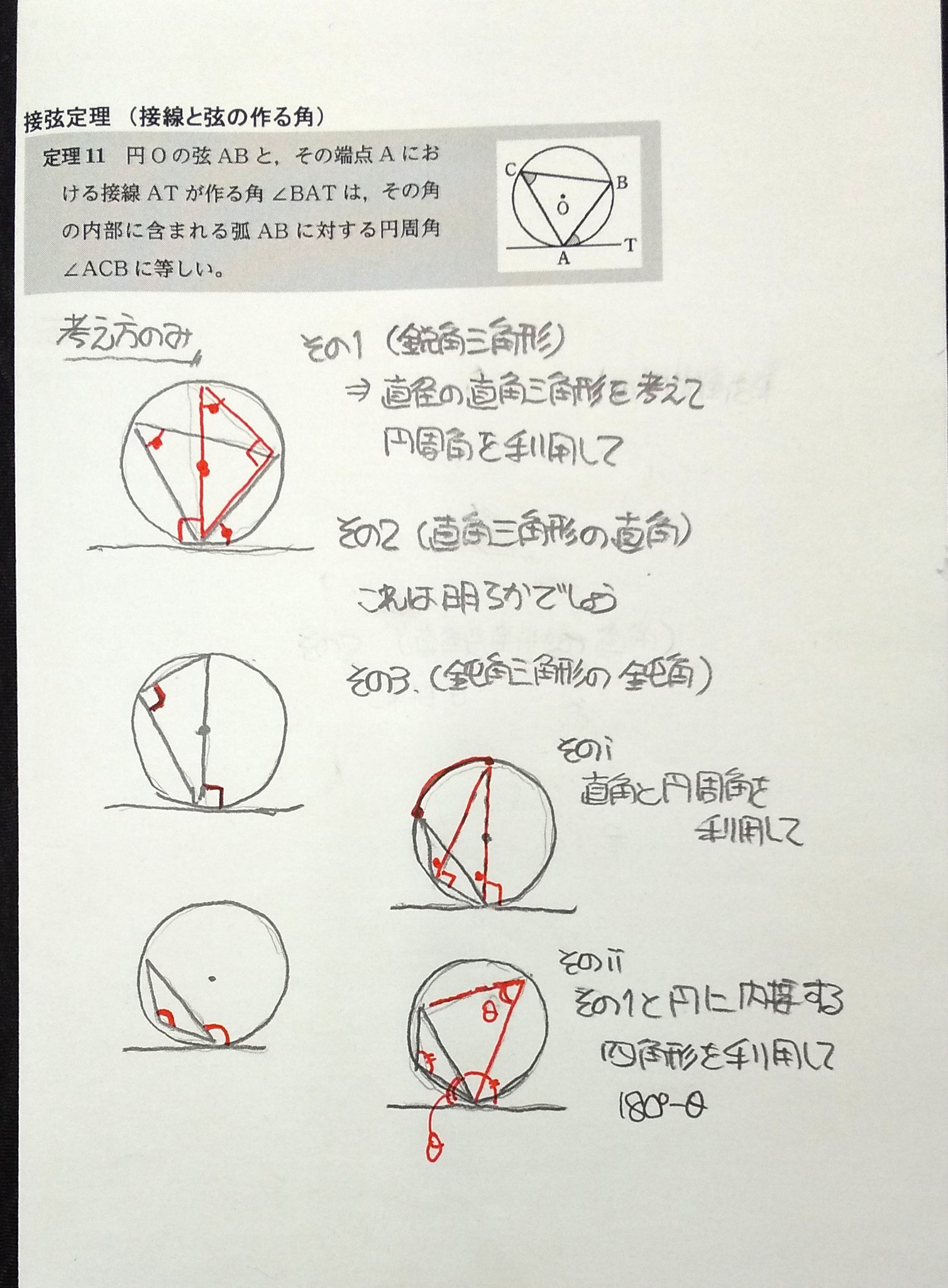 原田 浩明 Pa Twitter Sサクシード059 円の接線の長さ 接弦定理 接線と弦の作る角の定理 高校 数学 １年 数学a 図形の性質 定理の証明 T Co I1zkawby6b Twitter