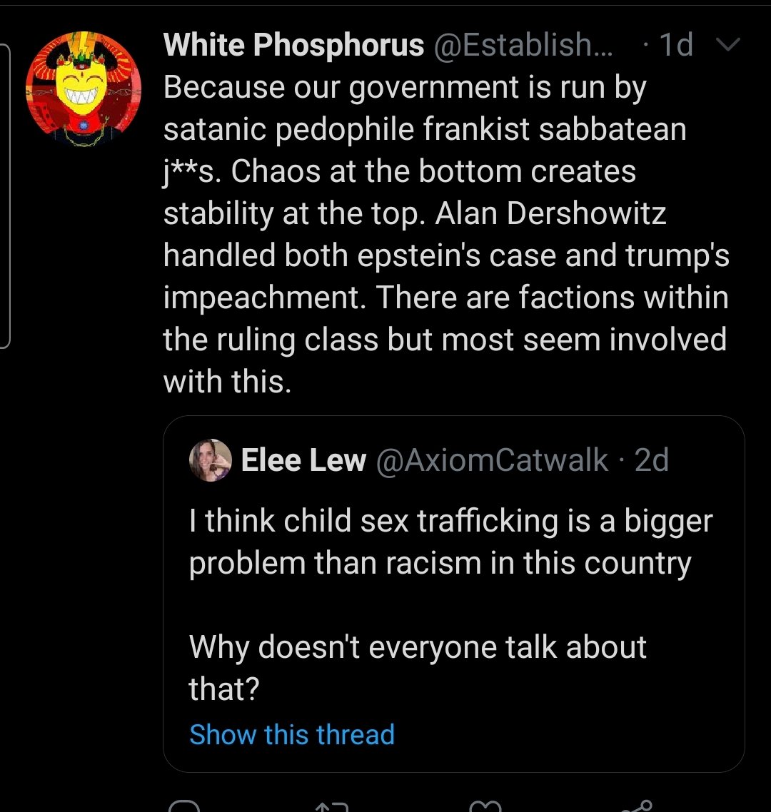 As with a lot of pro Trump and pro Tommy Robinson type accounts, even when talking about BLM they still fit in the idea that there is some grand pedophile conspiracy going on. Dont trust anyone except us who know the truth, fostering extremism uses similar methods to grooming22/