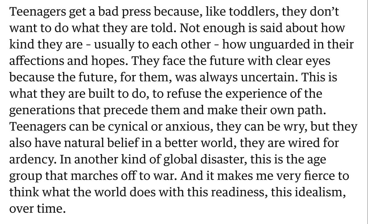 For anyone sharing their orbit with teenagers since March 14th (times 3 in my case). This. The wonderful Anne Enright from <a href="/guardian/">The Guardian</a> today