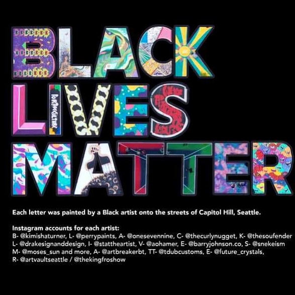 LizLSD's tweet photo. #SeattleAutonomousZone #Seattlechaz #capitolhillseattle #blacklivesmatterart #BLM https://t.co/dGidZKqONo