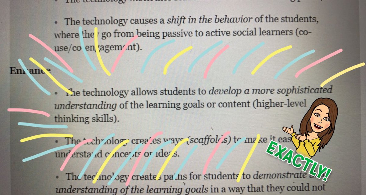 Ehancing a framework with the use of technology... YES! <a href="/lkolb/">Liz Kolb (she/her)</a> <a href="/TripleEFrame/">TripleE</a> #PISDdtech