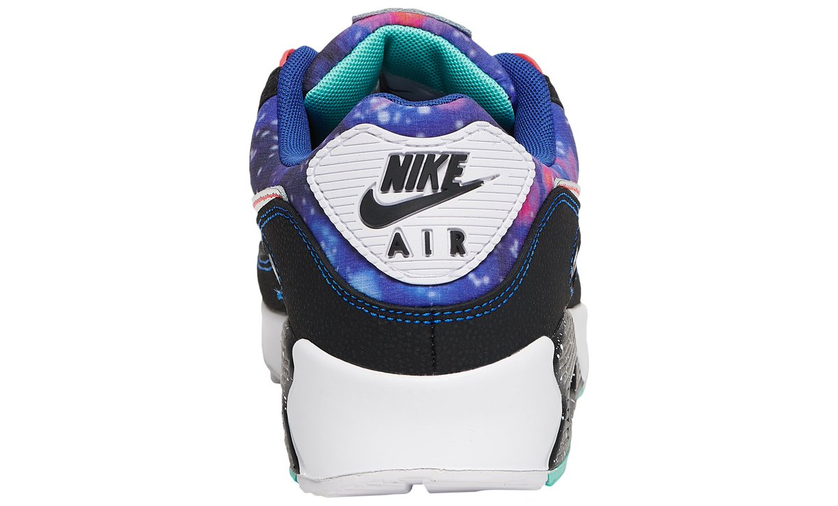 air max 90 black metallic silver racer blue