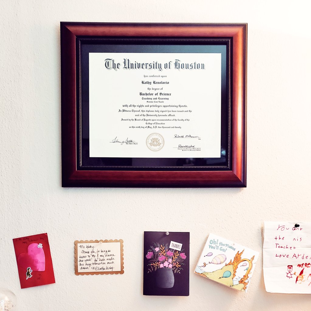 I just recieved my diploma and it all finally feels real! I am so happy that I will be teaching 2nd grade ELA this year at <a href="/Looscan_ESHISD/">Looscan ESHISD</a>.❤📚✏ I am excited to teach not only reading &amp; writing, but also empathy, compassion, and respect. 🤜🏼🤛🏿