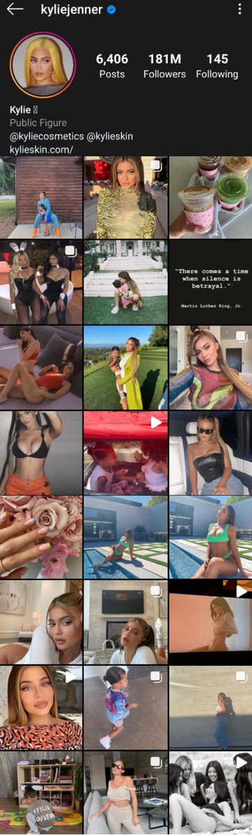 Selena Gomez / Kylie Jenner

Two celebs with the same amount of followers

Two VERY DIFFERENT ways of utilizing their platform. Wow.