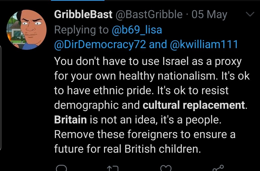 Theres also a divide in US and UK on how they use Israel. In UK it's the antisemitic left in league with Muslims, in the US cultural replacement is blamed on the Jews manipulating muslims. It's all bollocks27/