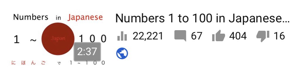 Ram Sensei Best Way To Learn Japanese Wow Almost 22 222 Views Who S Going To Be The 22 222nd You Can Learn Numbers Numbers 1 To 100 In Japanese 日本語で１から１００ T Co Futaxa0sdq