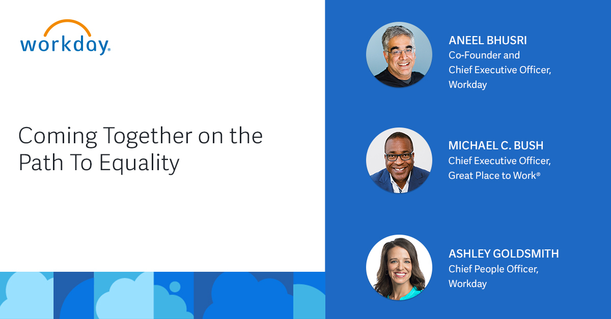 Workday Adaptive Planning (@adaptiveinsight) on Twitter photo How can we come together to move forward on the path to equality? Join us for a candid conversation with <a href="/MBushGPTW/">Michael C. Bush</a> of <a href="/GPTW_US/">Great Place To Work</a>, our Co-Founder & CEO <a href="/aneelb/">aneel bhusri</a>, and our Chief People Officer Ashley Goldsmith on June 17th at 1pm PT: bit.ly/2C5Blqp #diversity #inclusion How can we come together to move forward on the path to equality? Join us for a candid conversation with <a href="/MBushGPTW/">Michael C. Bush</a> of <a href="/GPTW_US/">Great Place To Work</a>, our Co-Founder & CEO <a href="/aneelb/">aneel bhusri</a>, and our Chief People Officer Ashley Goldsmith on June 17th at 1pm PT: bit.ly/2C5Blqp #diversity #inclusion