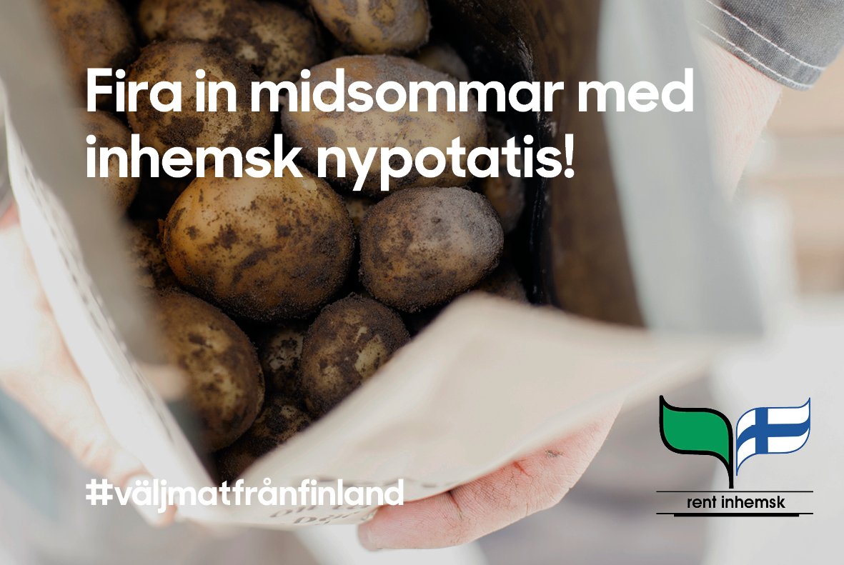 SLC_lantbruk's tweet image. Nu är det potatisens vecka, och det kan vi enkelt fira med inhemsk nypotatis på midsommarbordet. Tvätta, koka och avnjut! 🥔❤️🥔
#väljmatfrånfinland #potatis #nypotatis #varhaisperuna #peruna #rentinhemsk #puhtaastikotimainen