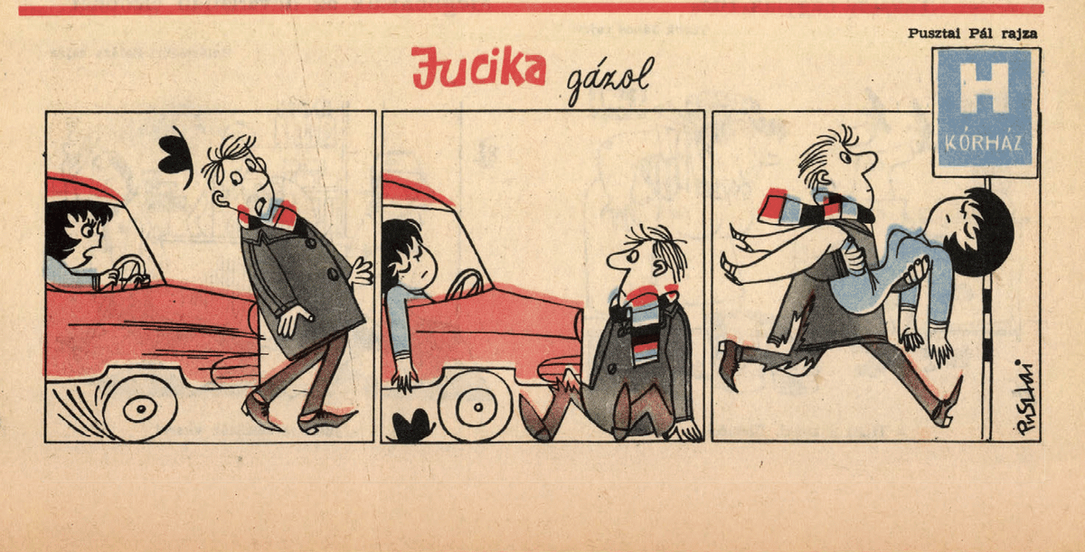 JucikaInOrder's tweet photo. 311. Jucika Runs Over.
Published on Ludas Matyi on the week of April 1st-7th, 1963.
Kórház=Hospital
#jucika #jucikainorder #jucikachronological
#LudasMatyi #April #April1963 #Pusztai #PusztaiPál #PálPusztai https://t.co/EAdpnXIOjj