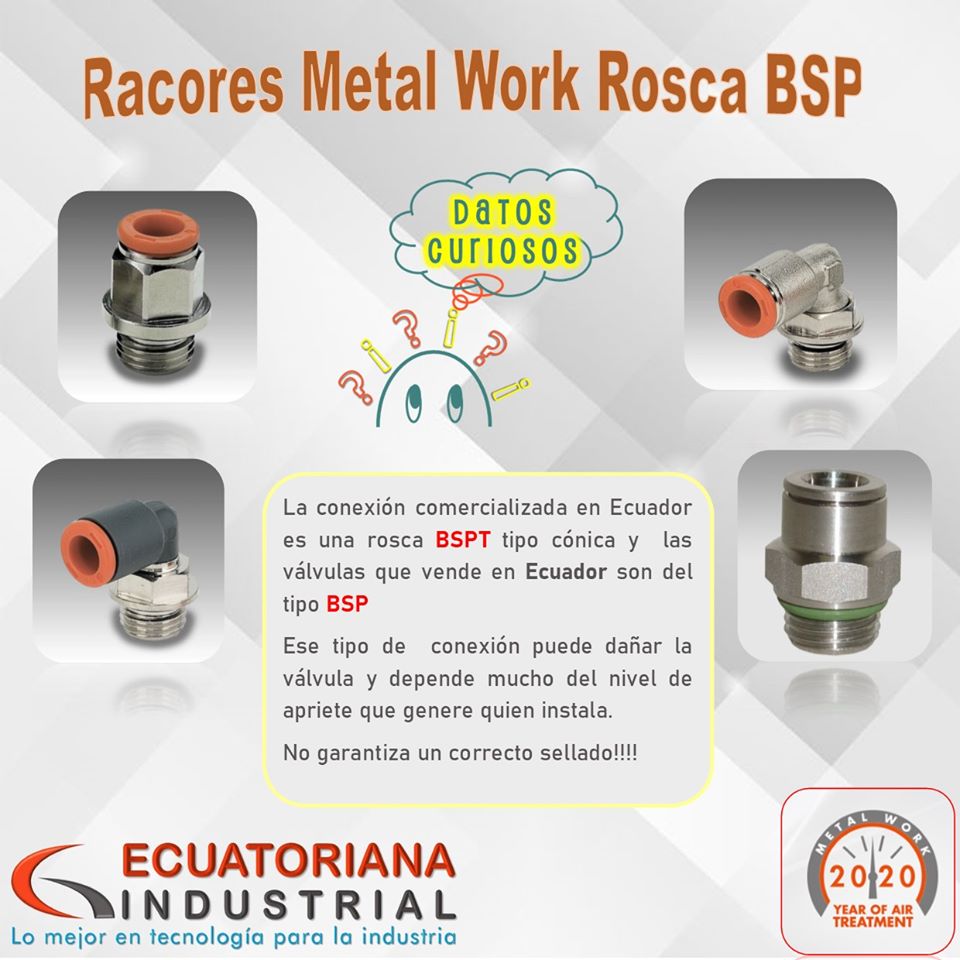 EC_INDUSTRIAL's tweet photo. Metal Work - Racores BSP de uso sencillo, se pueden reutilizar miles de veces y están diseñados para liberar la manguera muy fácilmente.
https://t.co/Cf00anXLAj
#metalworkpneumatic #neumatica #automatizacion #productividad #industria https://t.co/vMhp7krxM9