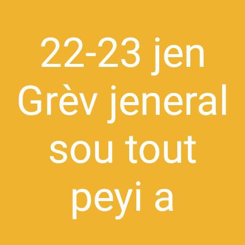 EluvilVil's tweet photo. Youn di lòt nou bouke!!!
Ak lavi chè
Gaz paka monte nan peyi
Fok enkilpe Jovnel kite pouvwa avan 7 fevriye 2021a https://t.co/2Yv1CXY1eX