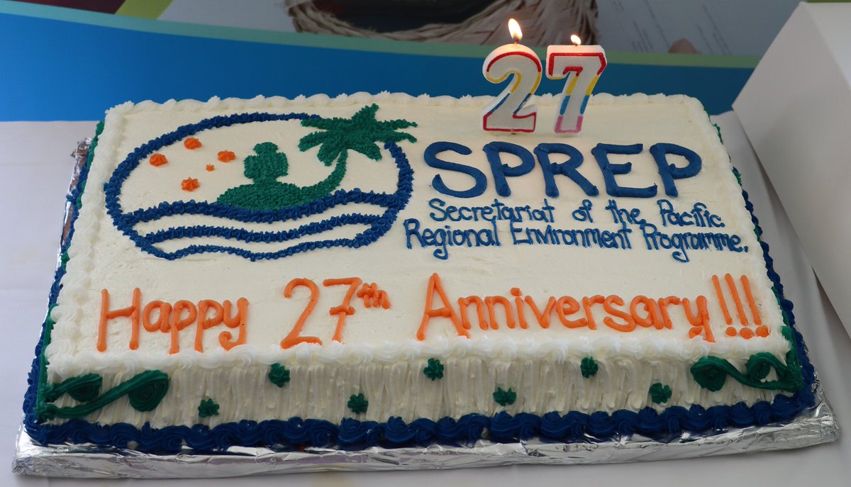 Twenty-seven years of service; twenty-seven years of excellence. Thank you to our Member countries and territories, our partners, donors, staff present and past, everyone who has helped us become what we are today.

Happy 'anniversary' to us!
#SPREP #Family