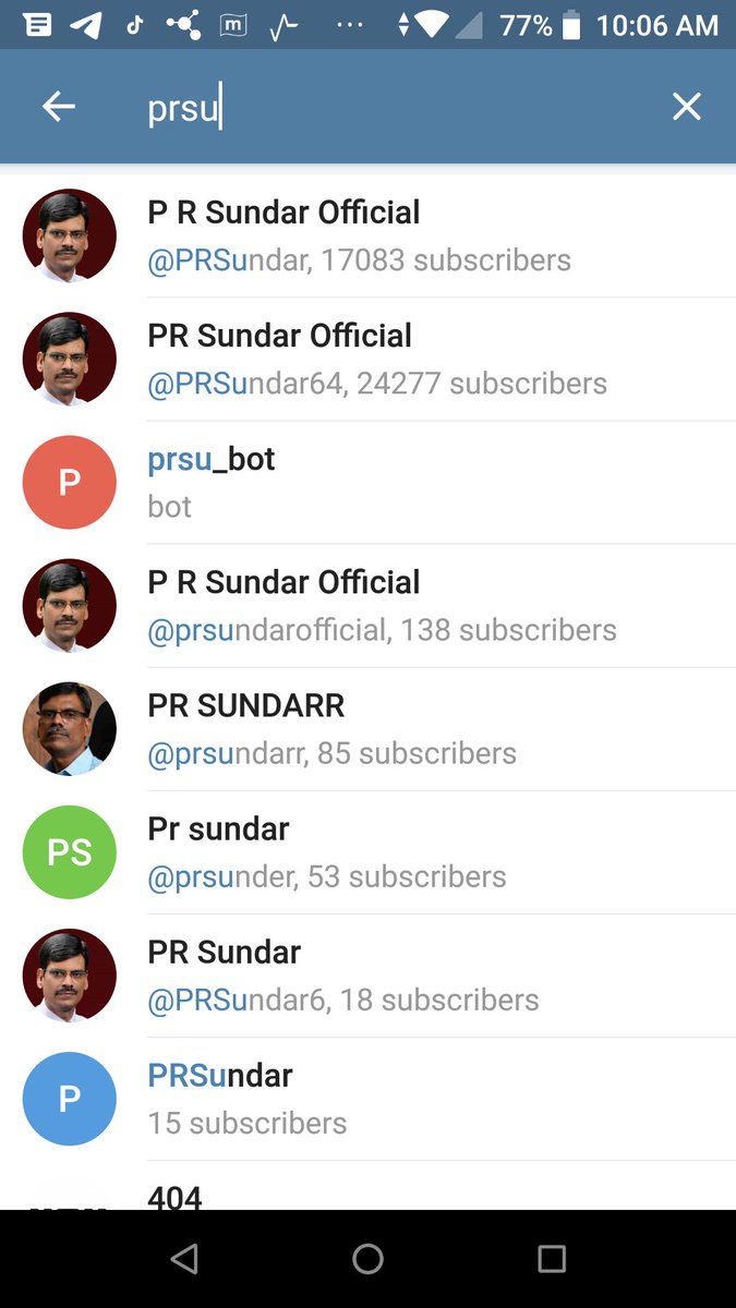 stock_updates99's tweet photo. @PRSundar64 Happy to see P R Sundar Sir's Dashavataras on Telegram. So many imposters wow.. This shows craziness... https://t.co/hFzNmuLqUA