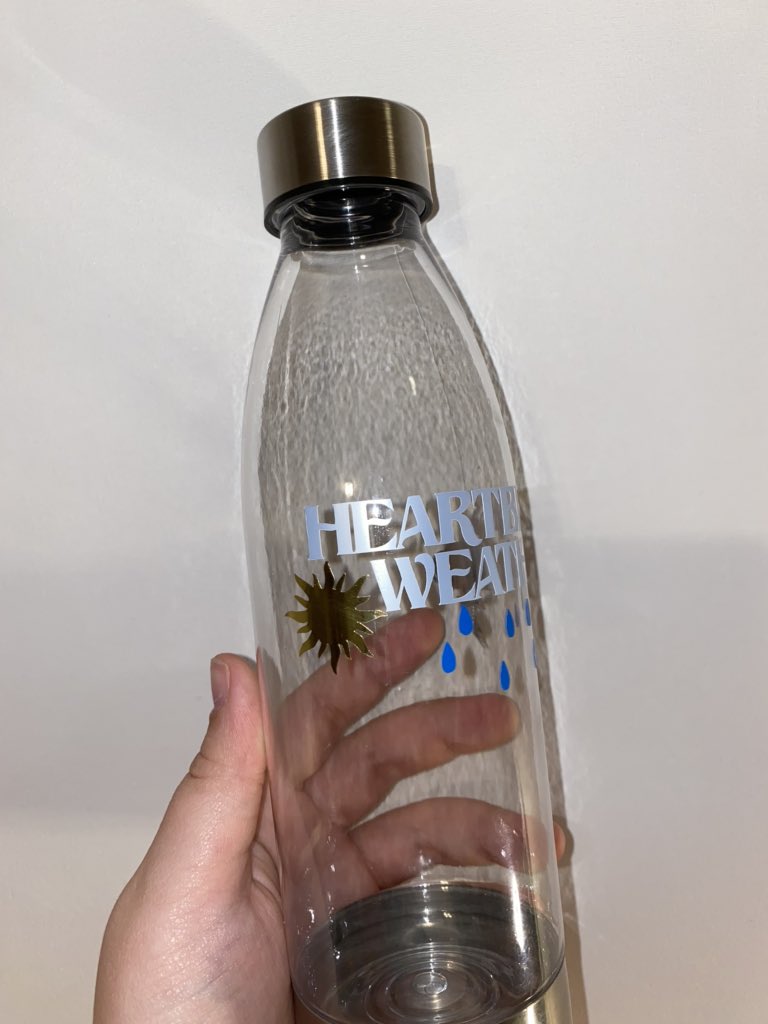 i know money is tight for a lot of people right now so i want to do a giveaway for a heartbreak weather water bottle i made :) it will also include niall related stickers and vinyl decals :) all you have to do is retweet or like and comment your favorite song from hbw&flicker💛