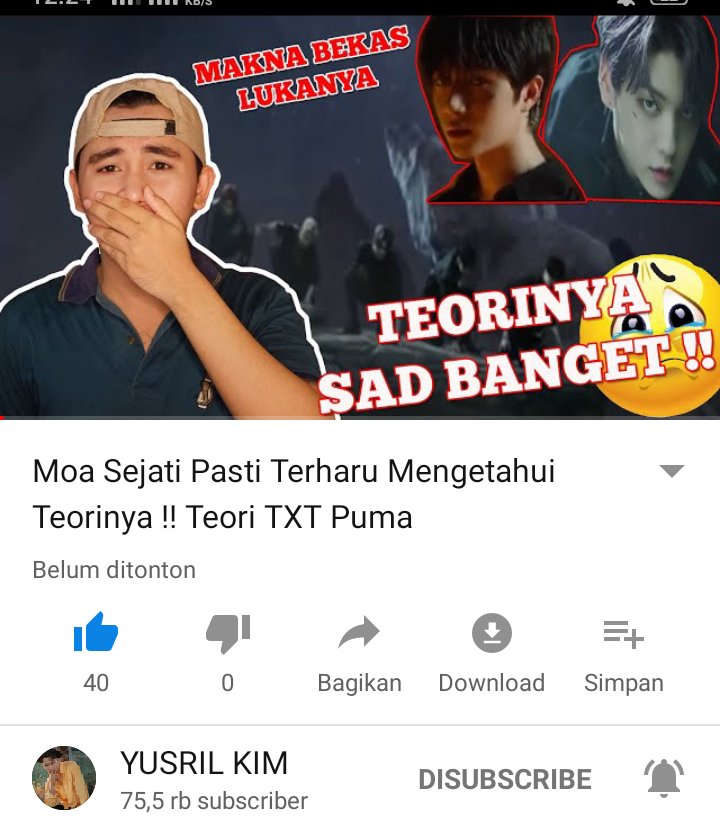 Yusrilkim2's tweet photo. Teori TXT PUMA. Para Moa, wajib banget nonton.
full link : https://t.co/jIjnQddb9N
#TXT #TOMORROW_X_TOGETHER #txt_eternity #TXT_PUMA #teoriTxt #TeoriKpop #Bighit #Bts #First7withBTS #SOOBIN #YEONJUN #TAEHYUN #BEOMGYU #HUENINGKAI https://t.co/pn4ivSAlER