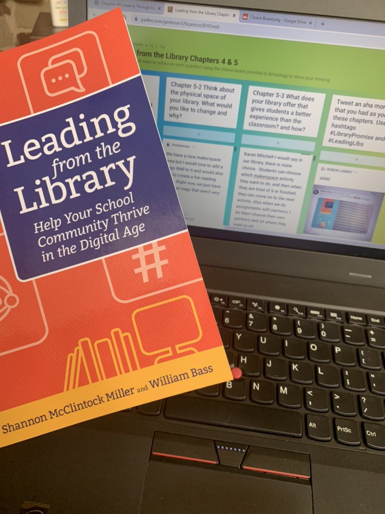 Last quote... “Libraries can offer students different opportunities to experience the content of the classroom.” #LibraryPromise #LeadingLibs