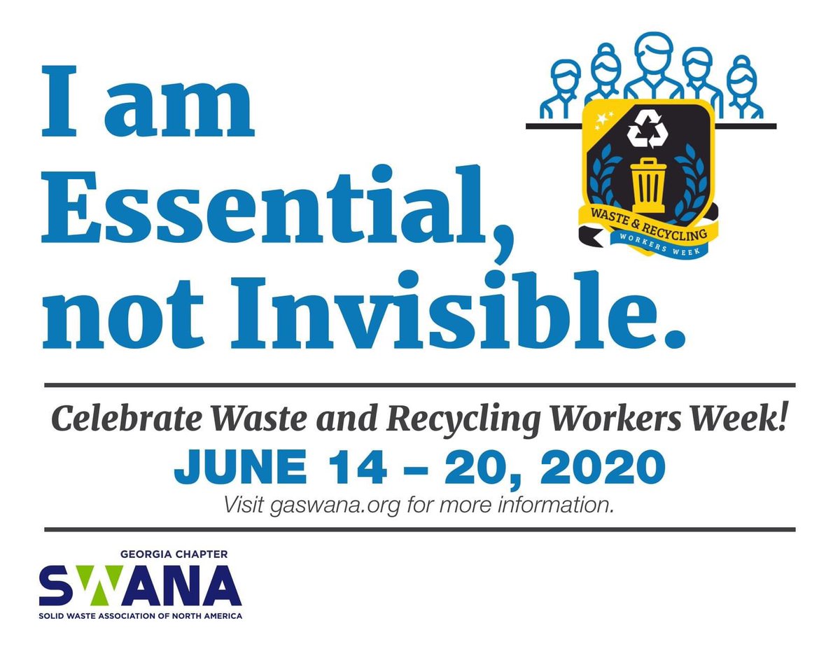 kfcbinc's tweet photo. Did you know that itβs Waste & Recycling Workers Week? Join us in recognizing these essential and sometimes overlooked employees who work hard to protect our health every day. #essential2020 https://t.co/6D99W6z6c9