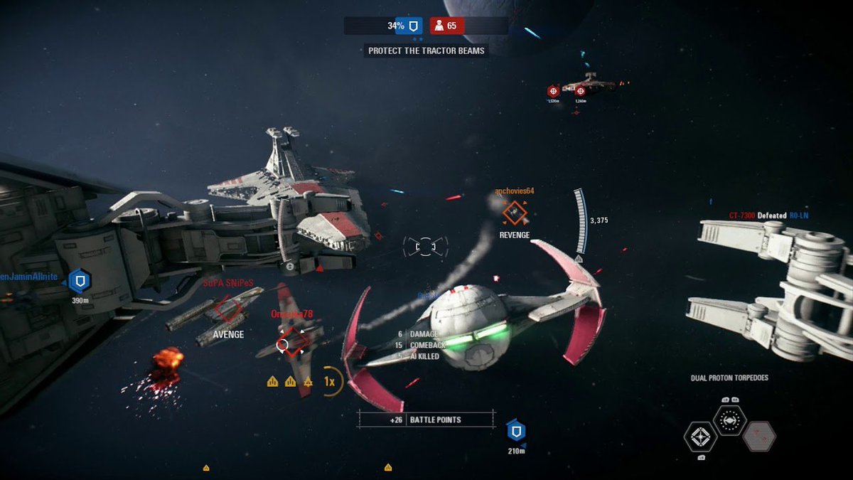 2017Criterion did it again with Starfighter Assault in Battlefront II (DICE).I'm not an online player but I had a lot of fun.