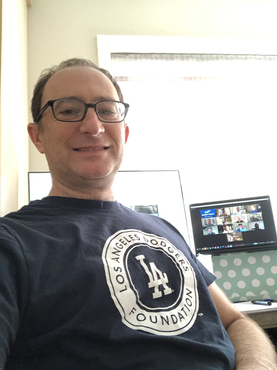 #DodgersZoomParty .  Thanks guys for doing this.