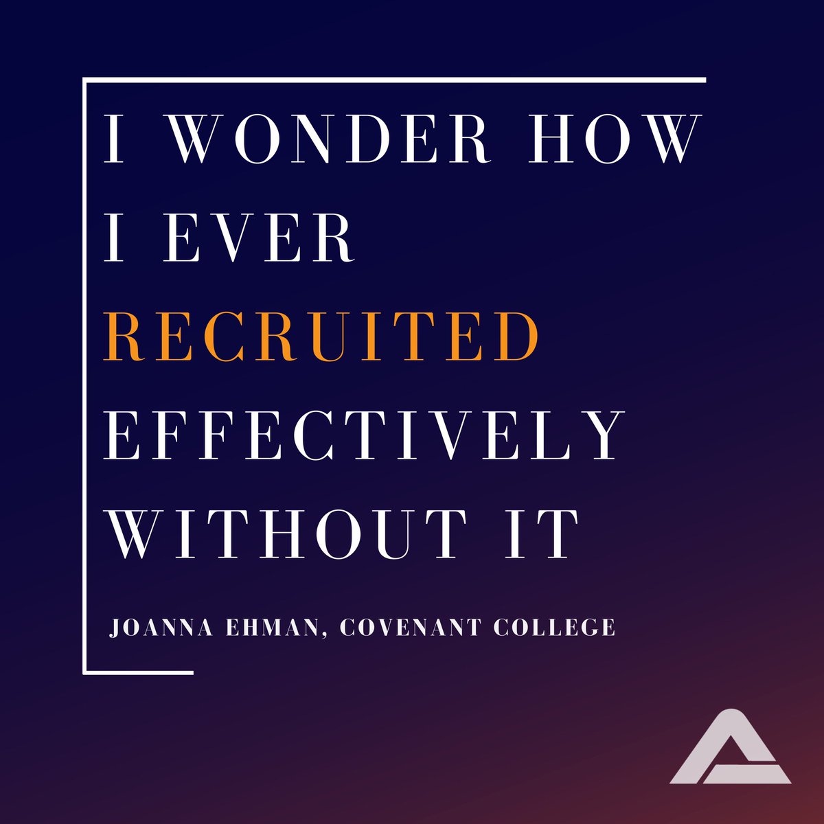 Always great to hear what coaches think about ARI. Reach out (on our website or DM us) and join the ARI family! #recruitsmarter #arirecruiting #arifamily