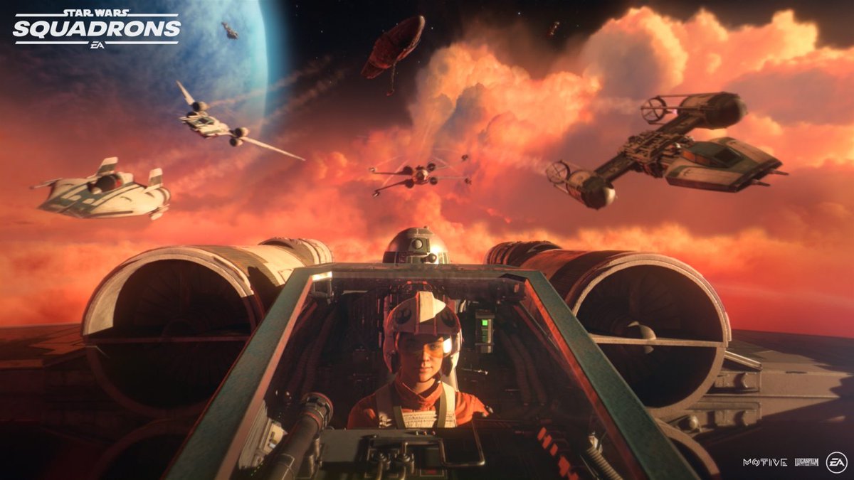 2020Star Wars Squadrons by  @MotiveMontreal For the first time since 2003, a Star Wars game will be entirely devoted to space battles. It was time. With a single-player campaign, 5v5 online matches, PS4 / Xbox One / PC crossplay and VR. In theory, everything is good. 