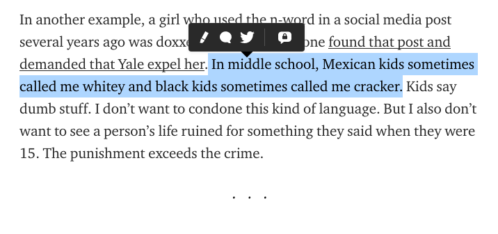 extremely deep trauma at being called a cracker