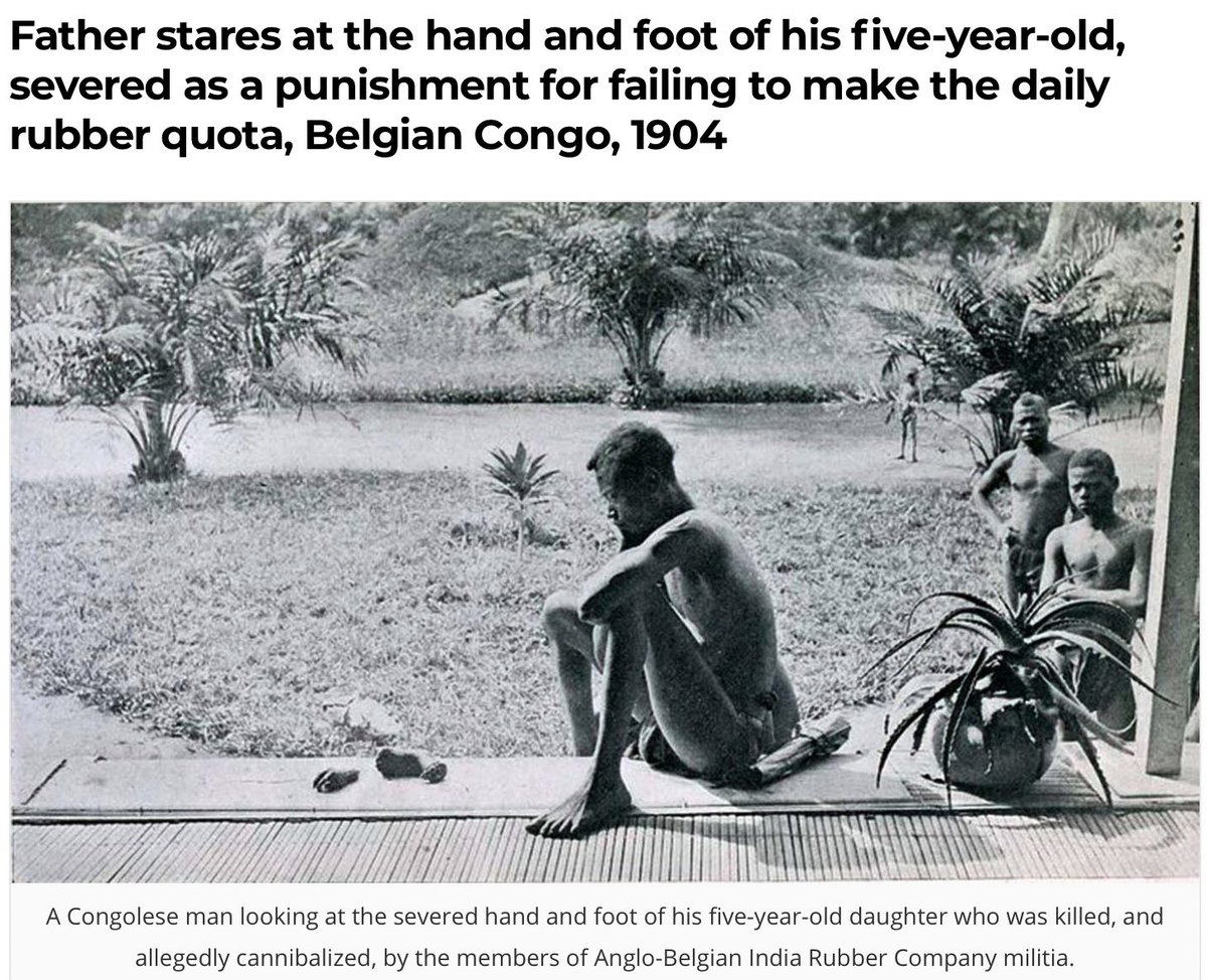 You tour Brussels, home to all the great European political institutions.This is how it was made.America, just the same. Jefferson enslaved his own children.The fact that these facts are not central to our narratives is what systemic racism means. https://rarehistoricalphotos.com/father-hand-belgian-congo-1904/