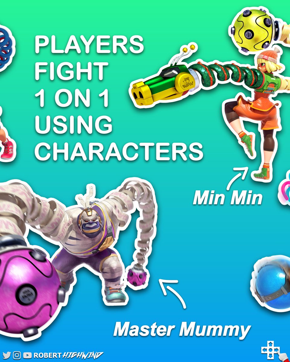 RobertHighwind's tweet photo. Did anyone play #ARMS? Are you excited about an ARMS character being the next #SmashBrosUltimate DLC?
See the rest of the post here! https://t.co/XRVLZM5rHk
.
.
.
#nintendo #switch #springman #ribbongirl #gameart #gamedesign #digitalart #gamer #videogames #kfbf #kfbestfriend https://t.co/7Yi7bGQ3ch
