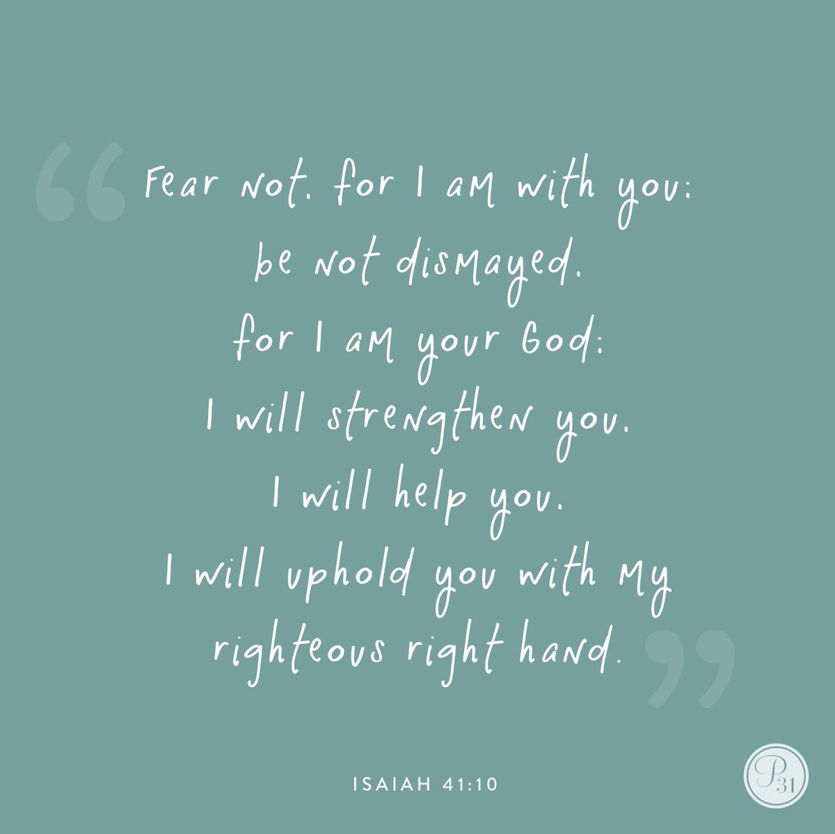 do not give into fear