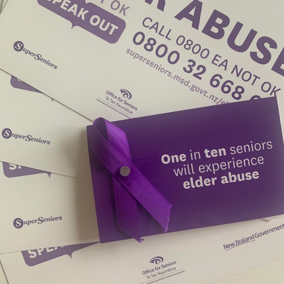 It's Elder Abuse Awareness Week from 15-22 June. Wear your ribbon to show support, or if you don't have one, wear some purple! #WEAAD