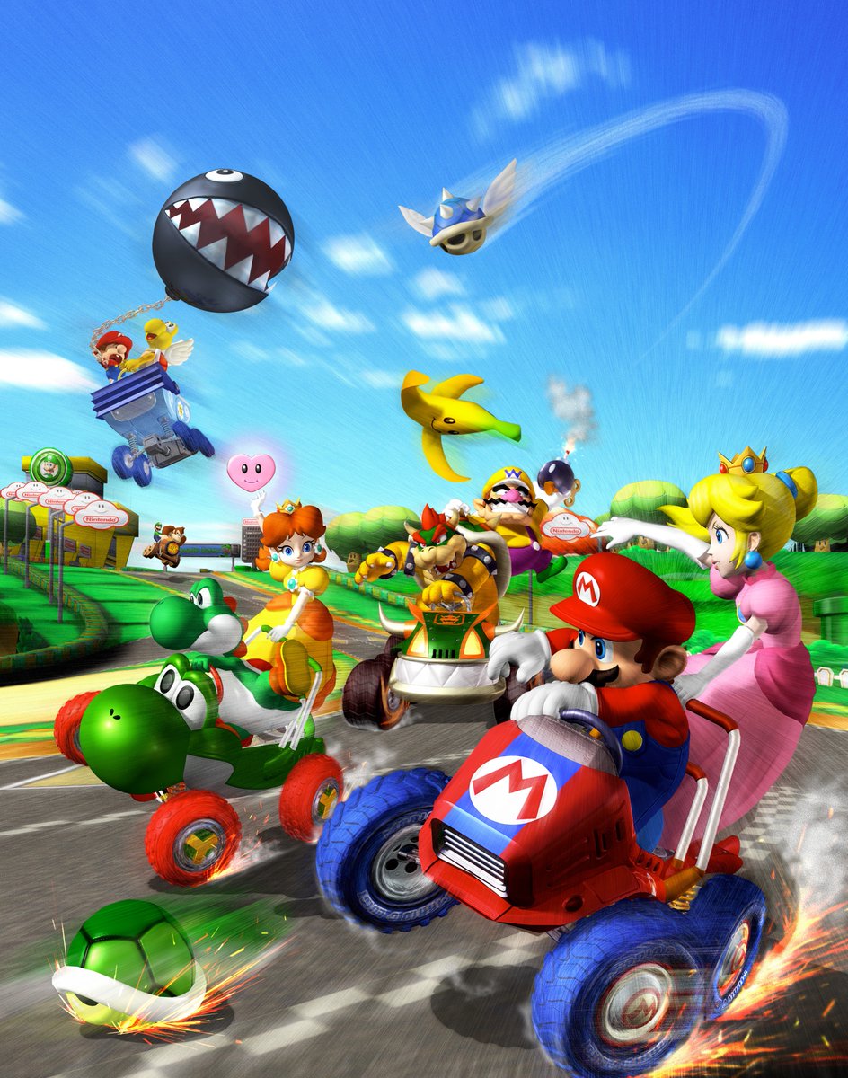Mario Kart: Double Dash!! pre-rendered images