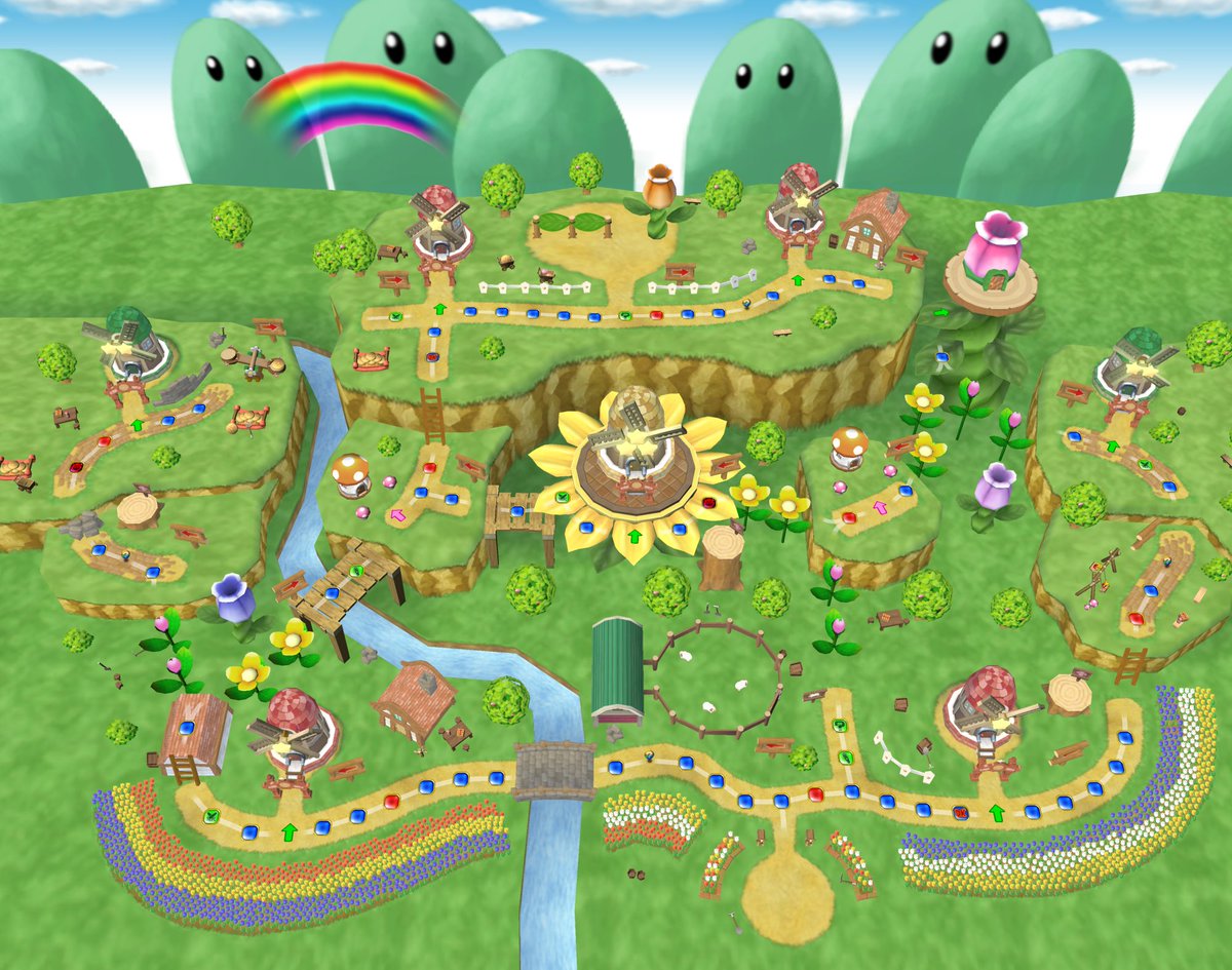 A couple of Mario Party 7 maps that I like