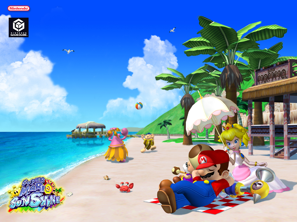 Super Mario Sunshine pre-rendered wallpaper
