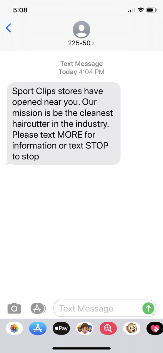 lisahaleblian's tweet photo. This text arrived 48 hours too late for my son
#sorryEthan
#quarantinehaircut https://t.co/5aVfqEOyGO