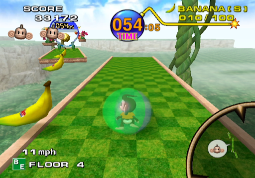 A couple stills from Super Monkey Ball