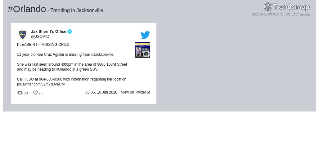 Trends Jacksonville tweet media