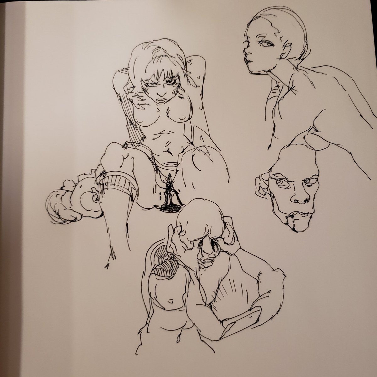 Some ink sketches from earlier 