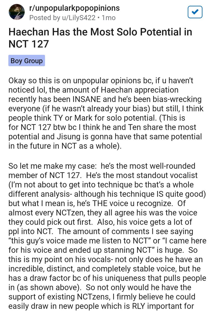 "in conclusion: haechan has it all."