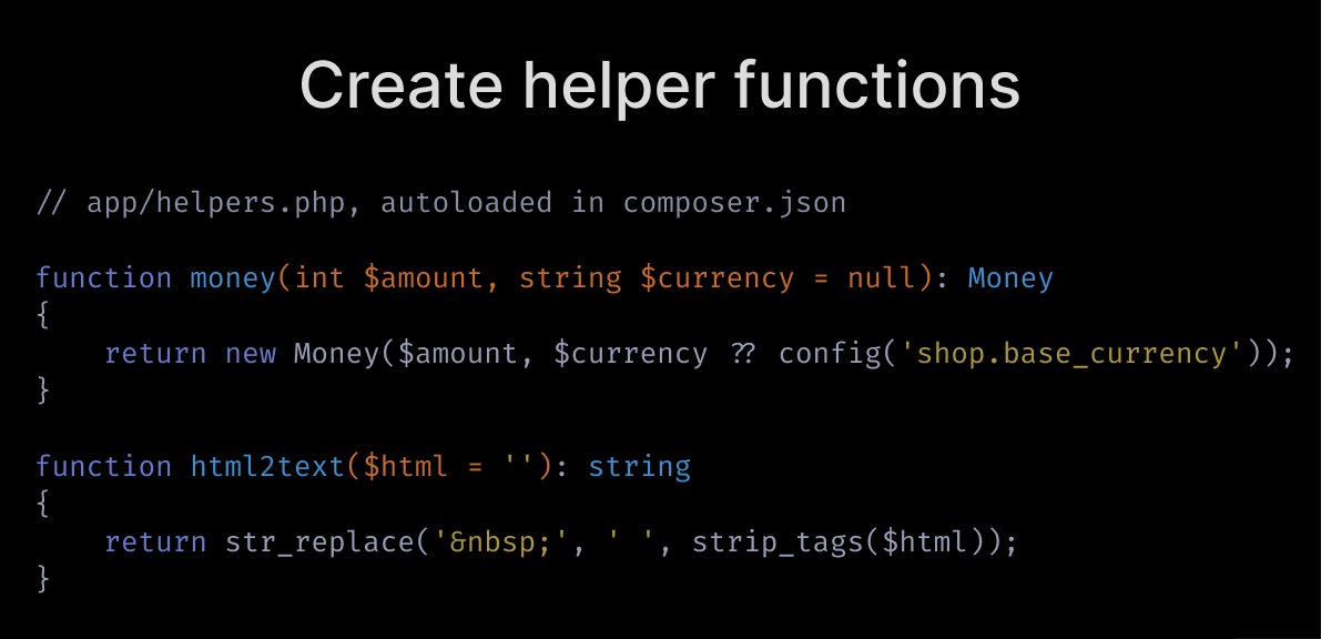  Create helper functions.If you repeat some code a lot, consider if extracting it to a helper function would make the code cleaner.