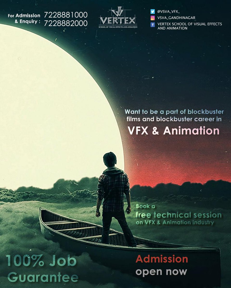 VSVA_VFX_'s tweet photo. Want to be a part of blockbuster films!!
Call Now:-
+91 7228882000, 7228881000
#3DAnimation #VisualEffects #learnVFX #VFXCourses #VFX #VFXArtist #VFXProfessional #VFXIndustry #animation #cg #videoediting #graphics #bestvfxinstitute #bestanimationinstitute #CG #3dart https://t.co/cxP8OtVYn1