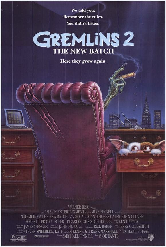 'Inhabited by the narcisstic Clamp, his PR manager Marla &amp; his constant reminders of how good he is becomes prophetic on the part of Dante as the world witnesses what happens when the commander-in-chief tweets after midnight' - #WatchingSkies

How did #Gremlins2 turn 30?!