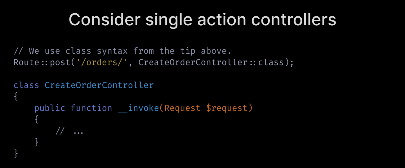 Consider single-action controllers