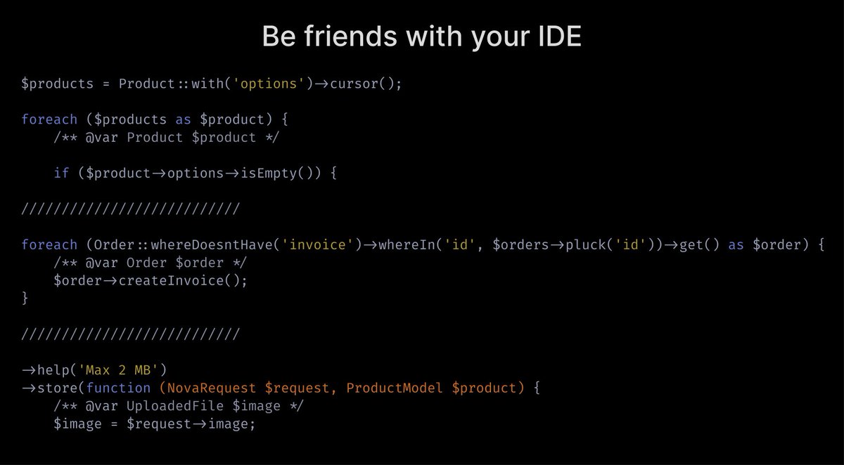 Be friends with your IDE